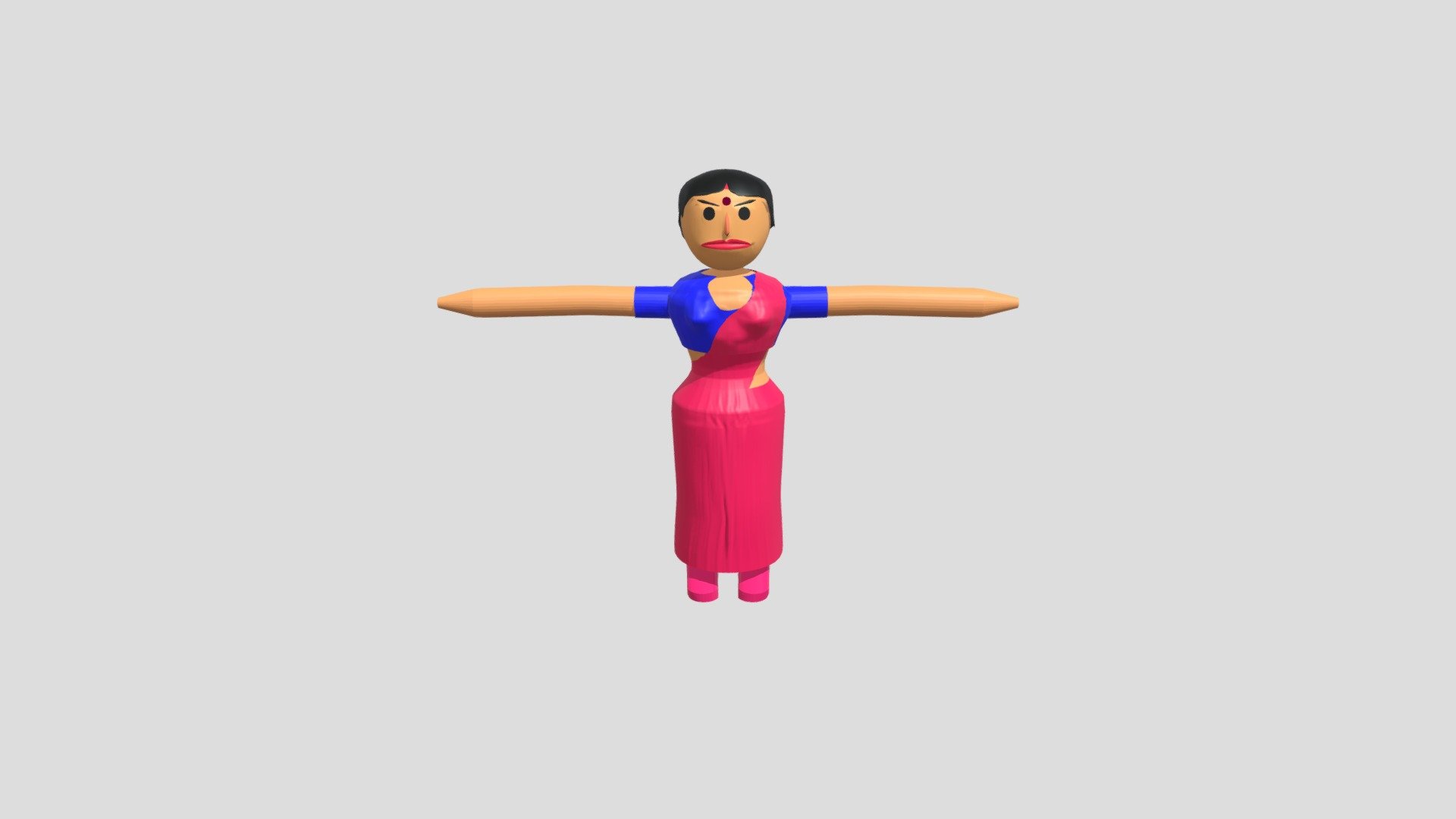 Indian women cartoon Model