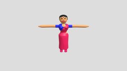 DNC Indian women cartoon Model indian, women, cartoon, animated