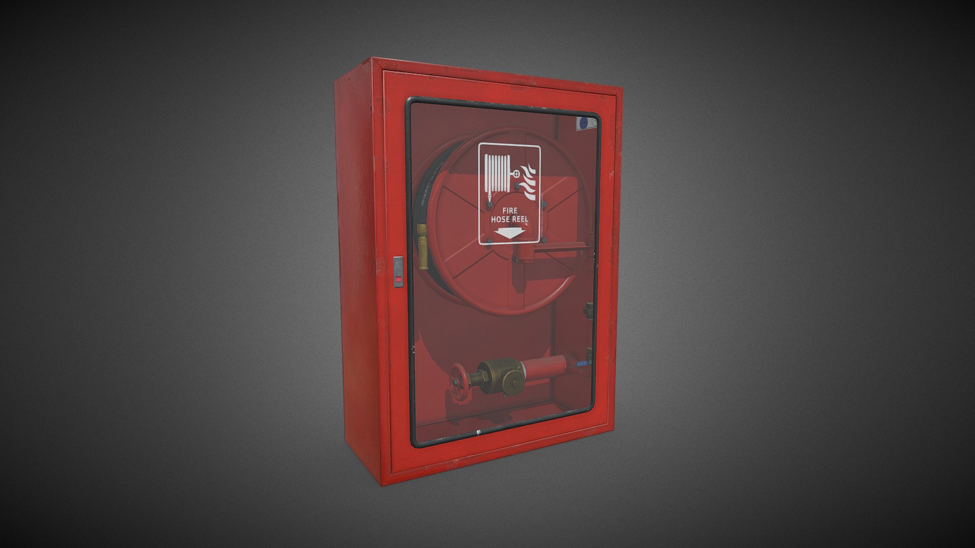 Highly detailed low poly model of a fire hose cabinet. Suitable for industrial visualization, simulators, and games.

Technical Features:




PBR Textures: base color with opacity in alpha channel (RGB+A), roughness, metallic, and normal map

Polys: 3.029 (5,823 tris)

Real-world scale based on references

All branding and labels are custom made

Formats included: .blend / .fbx / .obj

Textures:

This model includes 3 sets of PBR textures: old red cabinet (as seen on the viewer), a brand new red cabinet, and red textures for the hose reel. The additional set of textures for the cabinet are NOT included in the model as default; they need to be setup manually.




Number of textures: 12

Texture format: PNG

Texture size: 4096 x 4096

The model can be used in any game, personal project, ArchViz, etc. It may not be reselled or redistributed.