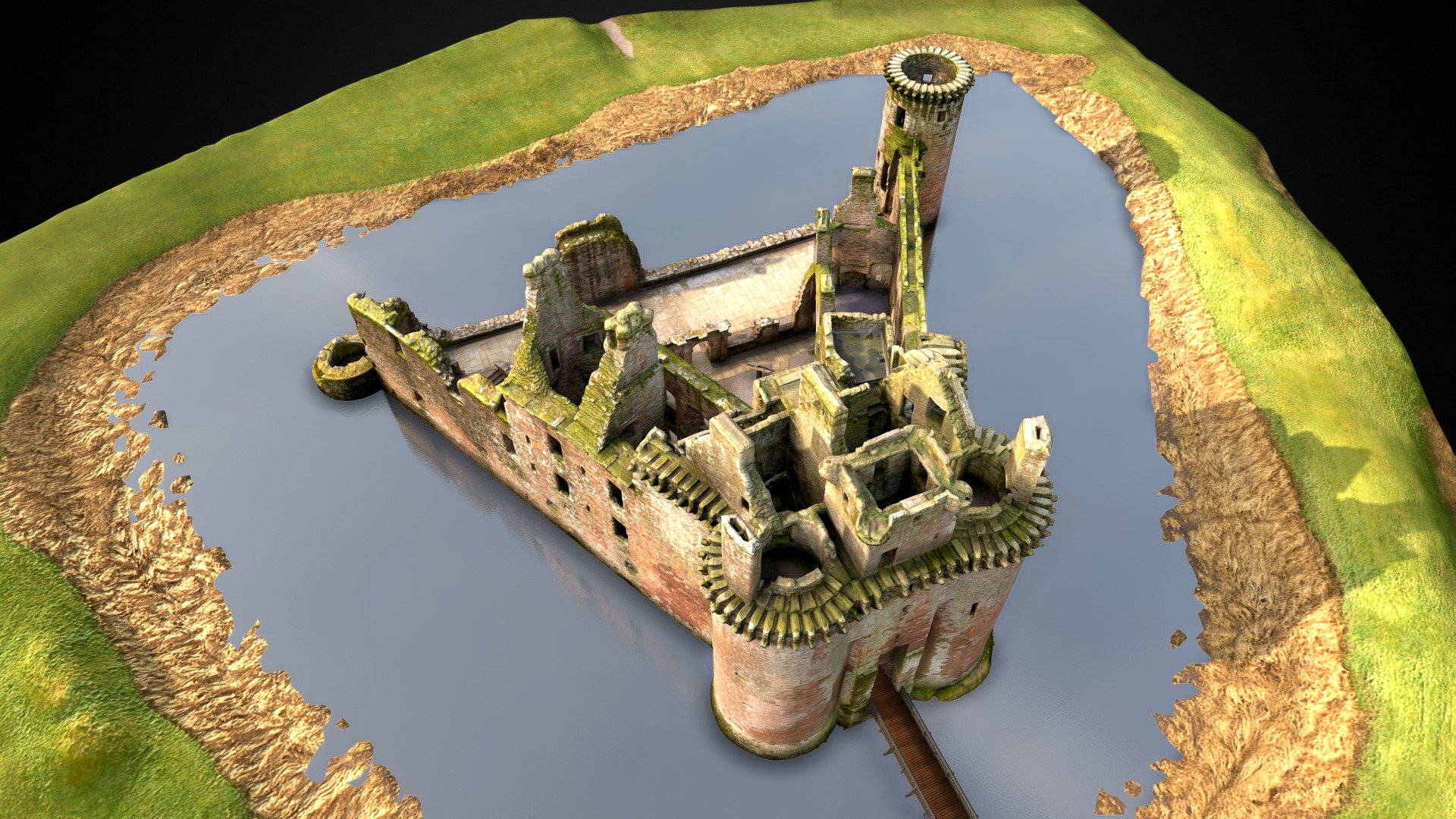Caerlaverock Castle stands largely complete and is amongst the foremost examples of Scottish medieval secular architecture. Its triangular-shaped curtain wall is unique in Britain, and the Nithsdale Lodging within, dating from the 1630s, is one of the finest examples of Renaissance architecture in Scotland.
Caerlaverock Castle was the chief seat of the Maxwells, one of the great noble families in southern Scotland. 

The castle is famous in history and literature through its siege by Edward I of England in 1300, commemorated in the contemporary poem, The Siege of Caerlaverock. It was captured in 1640 by the Covenanters after a protracted siege and thereafter abandoned as a lordly residence.

Check out our Caerlaverock collection here.

Download our Caerlaverock Castle Quest app!

Rae Project | PIC182