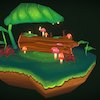 Mushroom Island rpg, forest, plants, assets, vegetal, item, mushrooms, nature, magical, handpaintedtexture, handpainted, game, lowpoly, gameasset, fantasy, magic