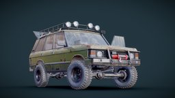 80's SUV (offroad rusty version) abandoned, land, suv, range, rusty, classic, rover