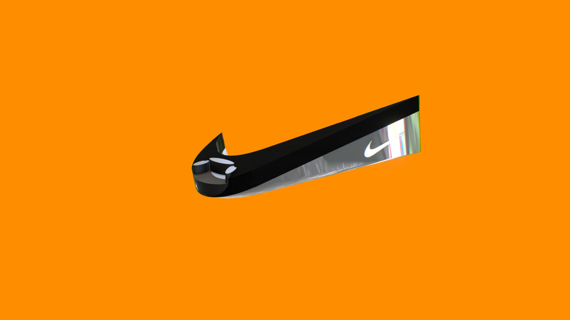 A 3D Concept Furniture Design of a NIKE logo seat that i came up with made in Blender.

Part of my &ldquo;LOGO-Furniture