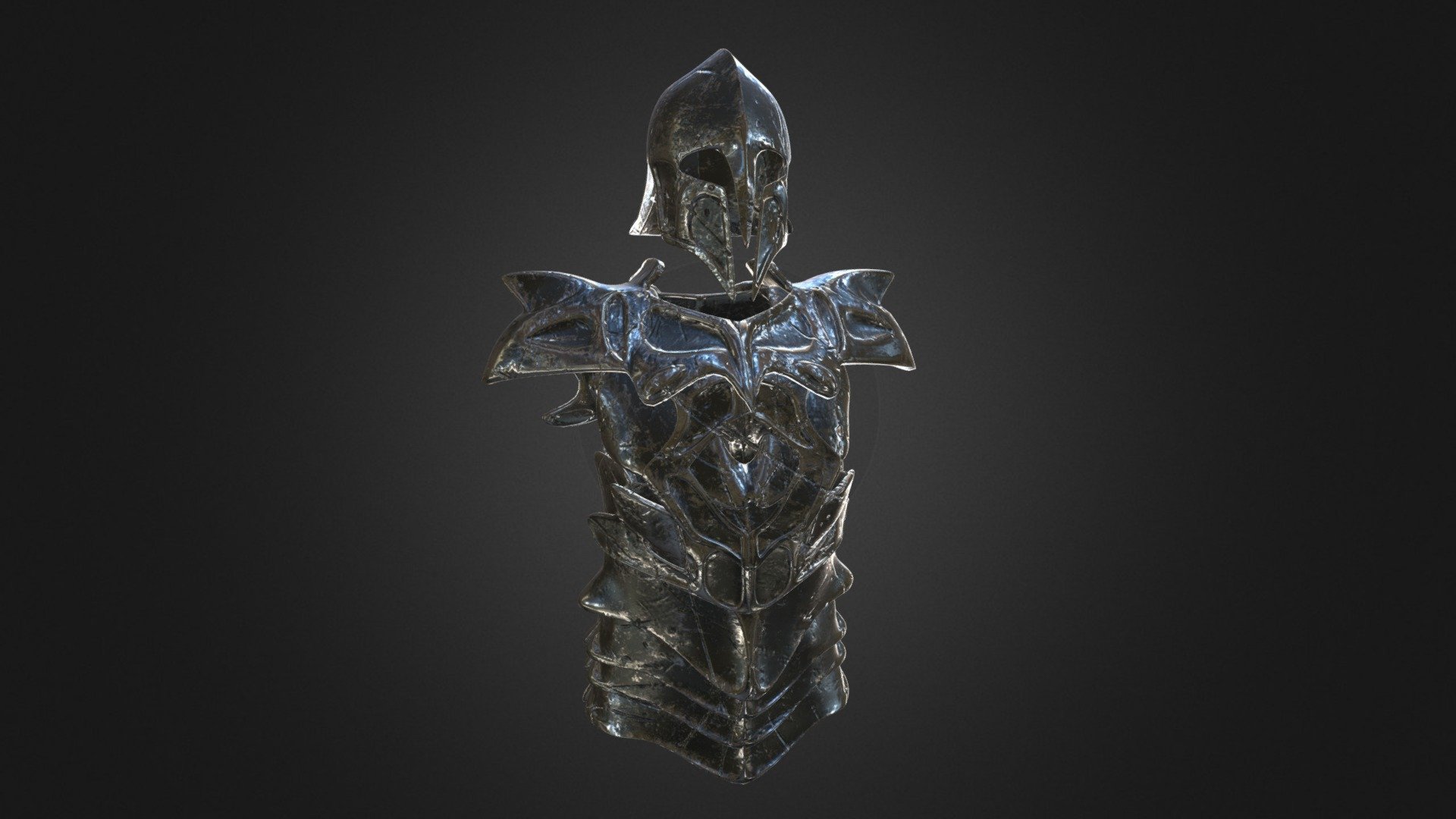 Greek style helmet, the rest is random