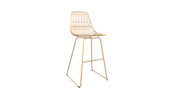 Brody Bar Chair Gold - 101026 bar, chairs, holder, furniture, outdoor, patio, outdoors, homedecor, furnitures, furniture3d, furnituredesign, chair-furniture, furniture-design, outdoor-furniture, homedesign, furnitureinterior, furniture-chair, barchair, furniture-home, zuo, zuomod, zuomodern, outdoorfurniture, patiofurniture, chair