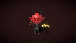 Chibi Demon chibi, demon, substancepainter, substance, chibidemon