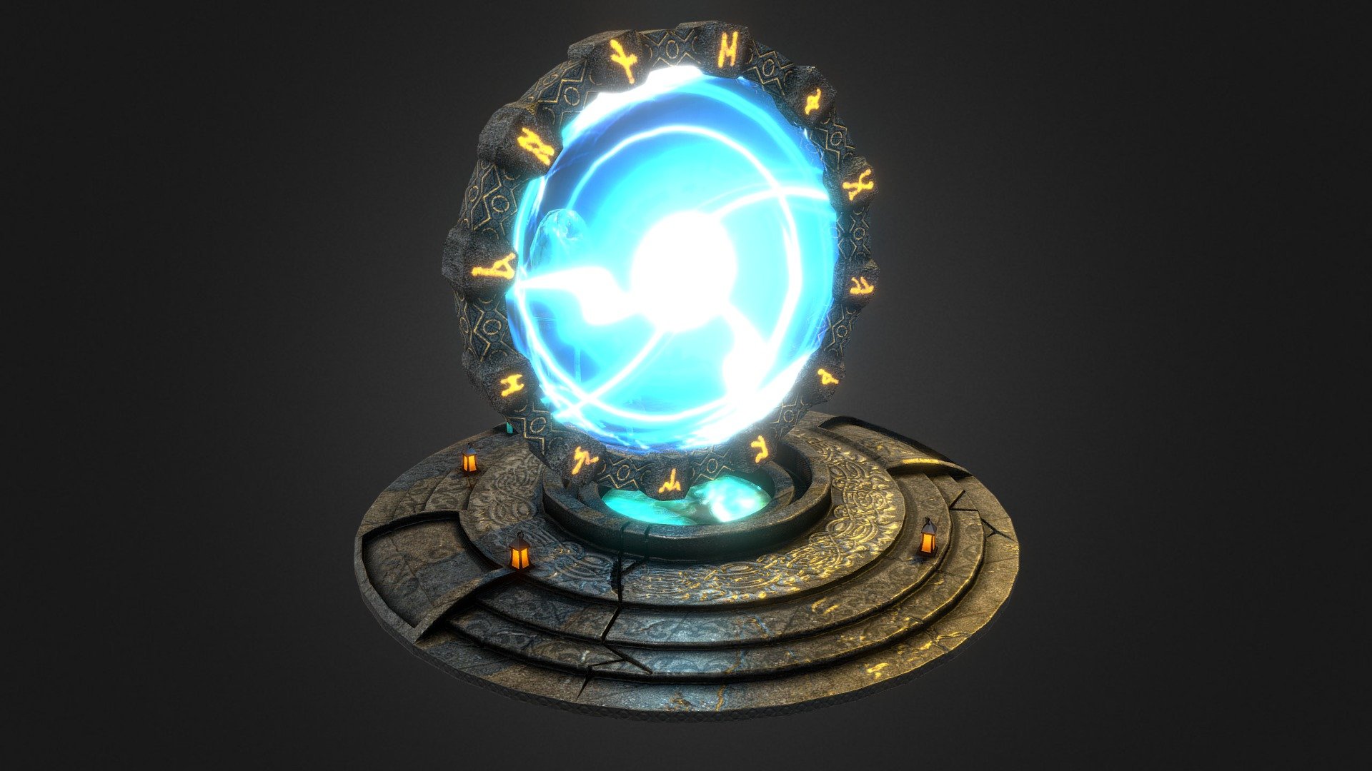 World Of Warcraft inspired portal (Model Low Poly)
Textures Diffuse
Textures Normal
Textures self-illuminated 
Textures Alpha

Create by Aaron3D:
aarontresdesero@gmail.com