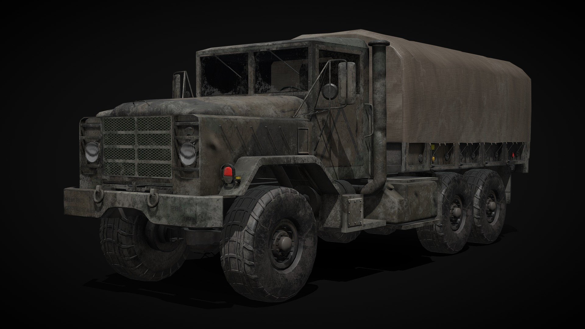 The m939 transport truck, 4x2048 textures, it is supposed to be a prop but it can be simply modified into a working variant. The model has interiors as well, the cover behind can be easily removed since its a separated piece.