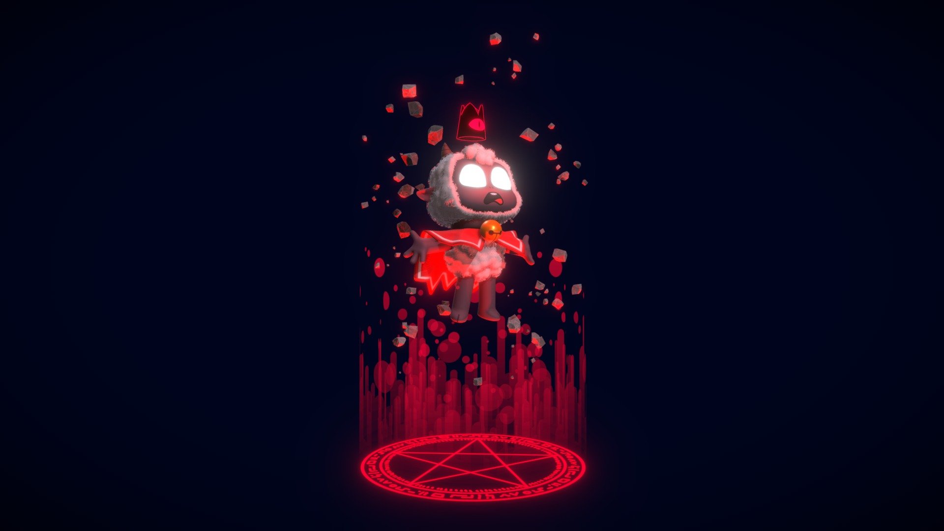 I've been very inspired by the recently released Cult of the Lamb, the game has such a wonderful artstyle and I love it's character designs aswell as the gameplay :)

Really proud of how this one turned out, hope you enjoy it aswell ;)