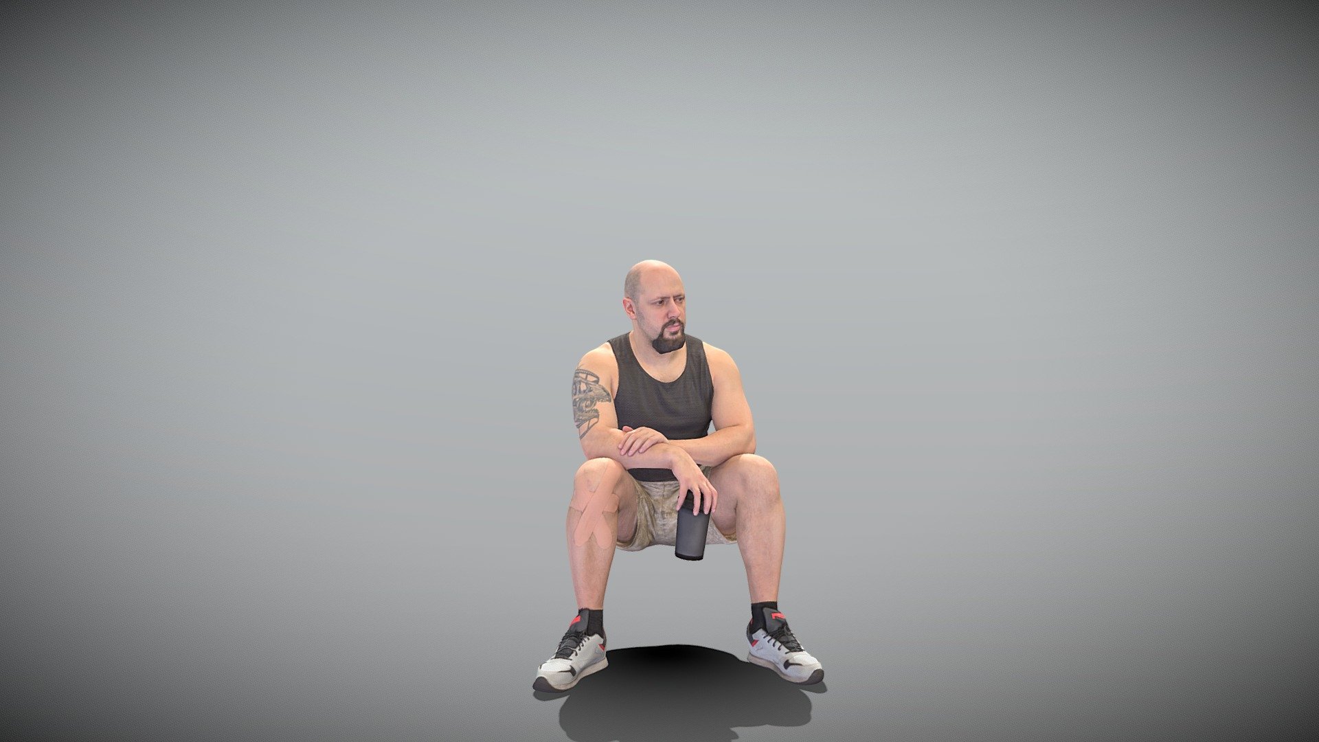 This is a true human size and detailed model of a sporty handsome young man of Caucasian appearance dressed in a sportswear. The model is captured in a casual pose to be perfectly matching to various architectural and product visualizations as a background, mid-sized or close-up character on a sport ground, gym, park, VR/AR content, etc.

Technical specifications:




digital double 3d scan model

150k &amp; 30k triangles | double triangulated

high-poly model (.ztl tool with 5 subdivisions) clean and retopologized automatically via ZRemesher

sufficiently clean

PBR textures 8K resolution: Diffuse, Normal, Specular maps

non-overlapping UV map

no extra plugins are required for this model

Download package includes a Cinema 4D project file with Redshift shader, OBJ, FBX, STL files, which are applicable for 3ds Max, Maya, Unreal Engine, Unity, Blender, etc. All the textures you will find in the “Tex” folder, included into the main archive.

3D EVERYTHING

Stand with Ukraine!