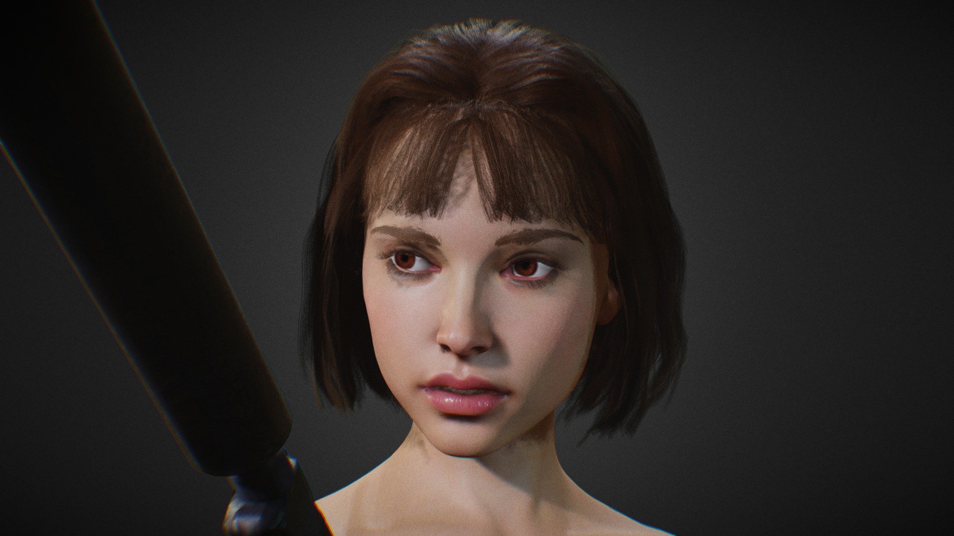 Cute Female  woman asian girl with gun. Rigged Body and face. Subsurface scattering. model in Blender file.

For SALE here: https://skfb.ly/oPKpK