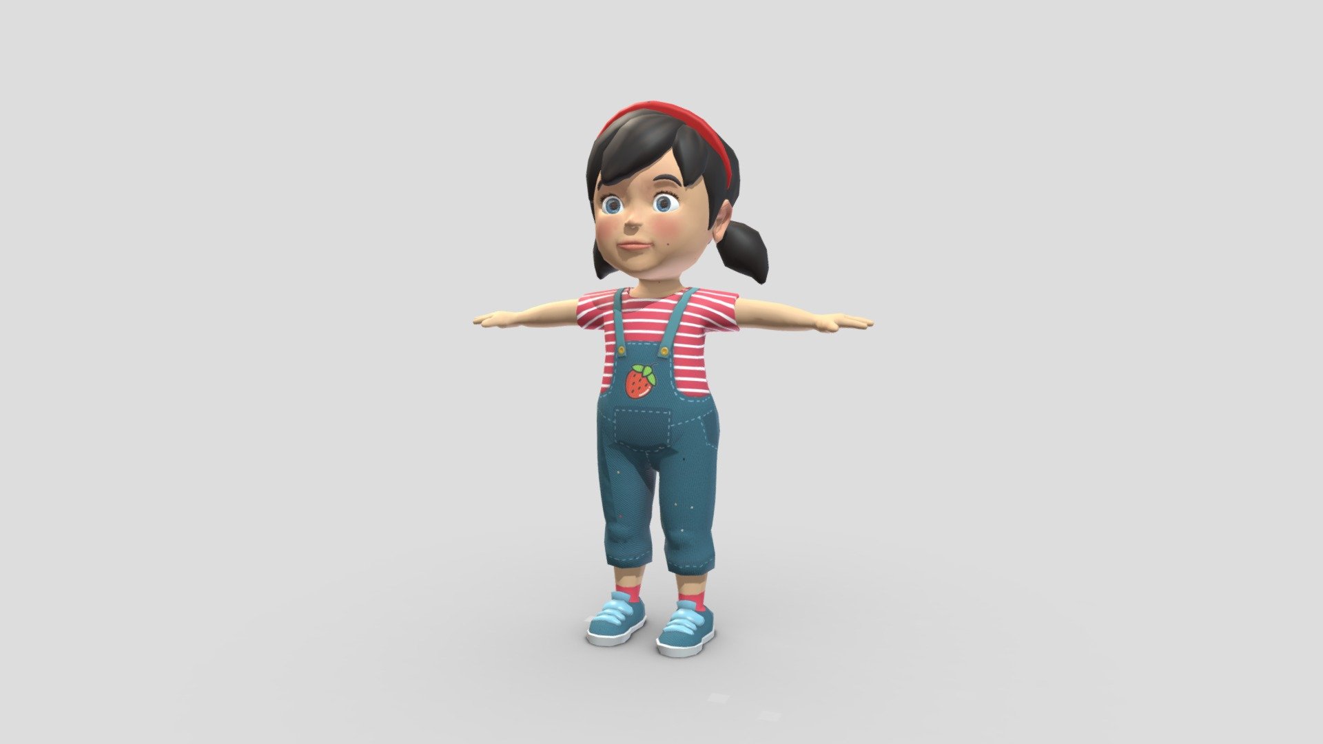 Cartoon Style Children Girl :




Low-poly, nice topology, ready for rigging, animation, suitable for game, app, VR/AR

Seperated parts: hair, face, eyeballs, eyebrow, tongue, teeth, body,&hellip; for easily manipulation and changing model

Nice face mesh with necessary edge loops for facial rigging and animation

PBR texture, UV non-overlapping unwrapped
