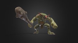 Fantasy Monster : Goblin goblin, unreal, asset, pbr, monster, animated, rigged, gameready