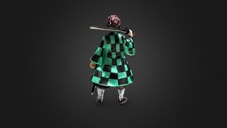 Tanjiro Kamado (Kimetsu no Yaiba / Demon Slayer) demon, figure, espada, samurai, 3dscanning, kamado, slayer, tanjiro, character, 3d, 3dscan, sword, anime, kimetsunoyaiba, kimetsu-no-yaiba, demonslayer, kamadotanjiro, kimetsu_no_yaiba, tanjirokamado