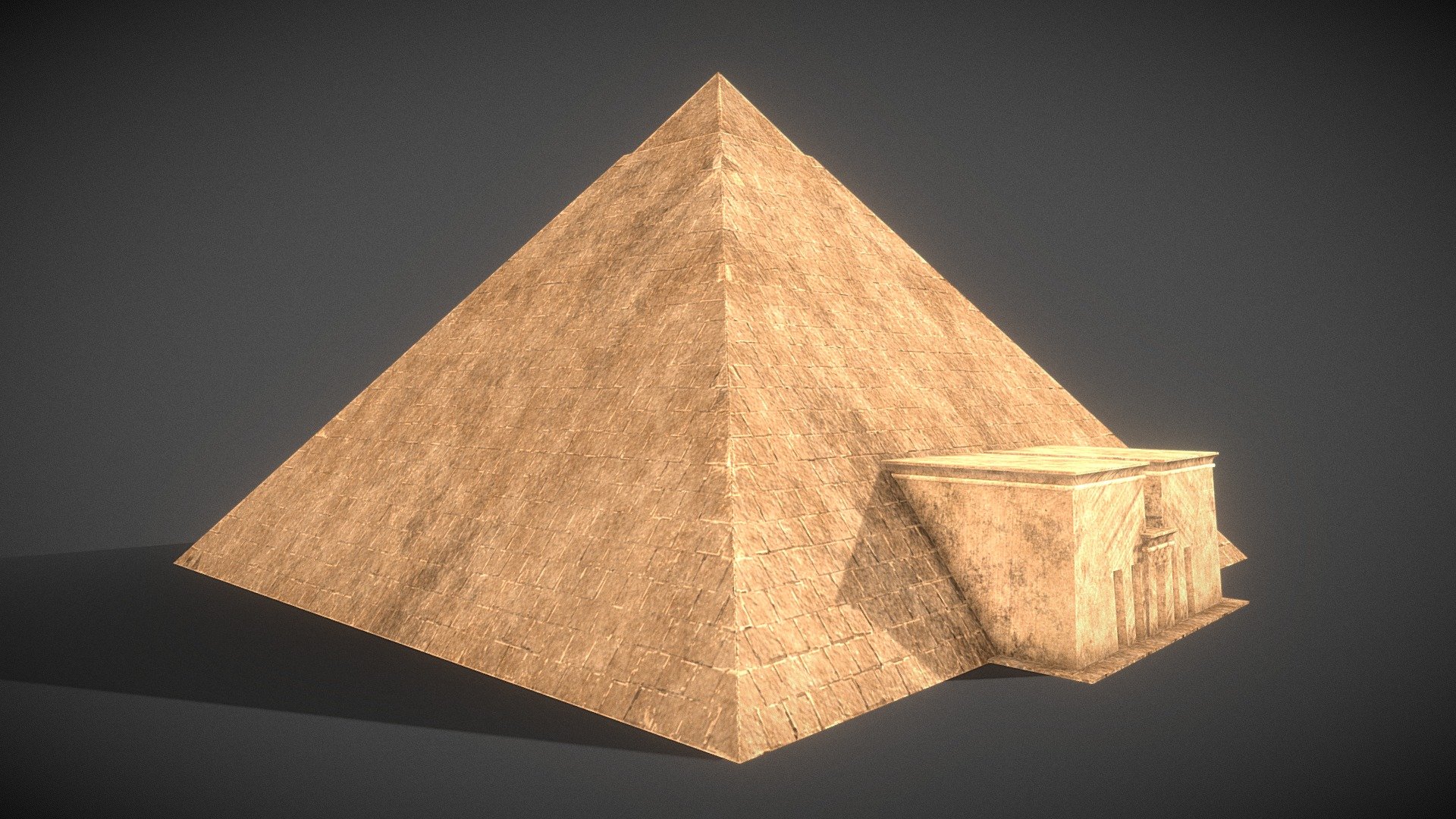 The Egyptian pyramids are ancient masonry structures located in Egypt. Sources cite at least 118 identified Egyptian pyramids.

Triangles: 486 Vertices: 285

(Viewer Setting above are just a preview and may vary drastically depending on your lighting and shading setup on the final application)

If you have any questions, please feel free to contact me.
 
E-mail: zhangshangbin1314159@gmail.com
