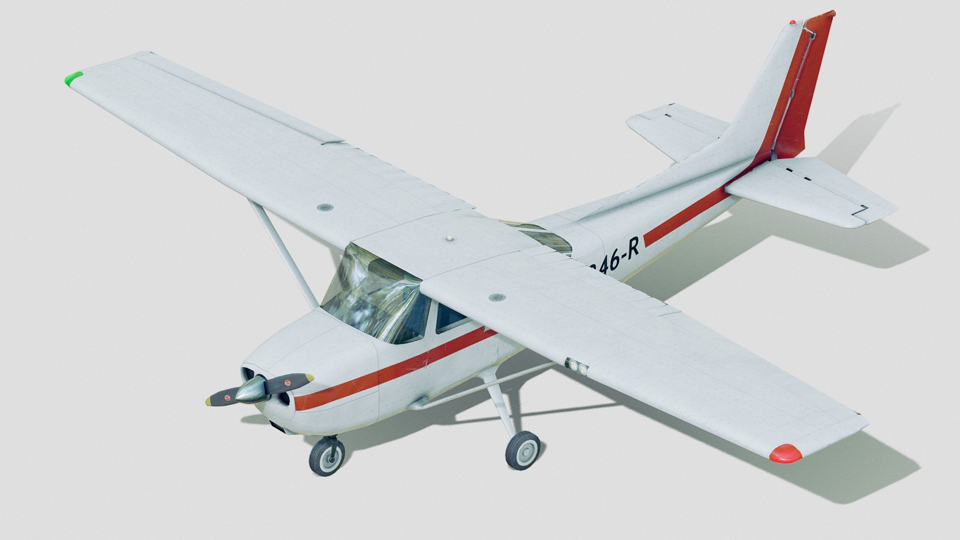 For purchase email me at: spatialneglect.wish434@passinbox.com
A light aircraft is an aircraft that has a maximum gross takeoff weight of 12,500 lb (5,670 kg) or less.


Light aircraft are used as utility aircraft commercially for passenger and freight transport, sightseeing, photography, and other roles, as well as personal use. 


Modeled adn rigged in Blender. Textured in Substance 3D Painter.

4k  PBR textures for cockpit and exterior. 2k for the transparent, glass parts.
