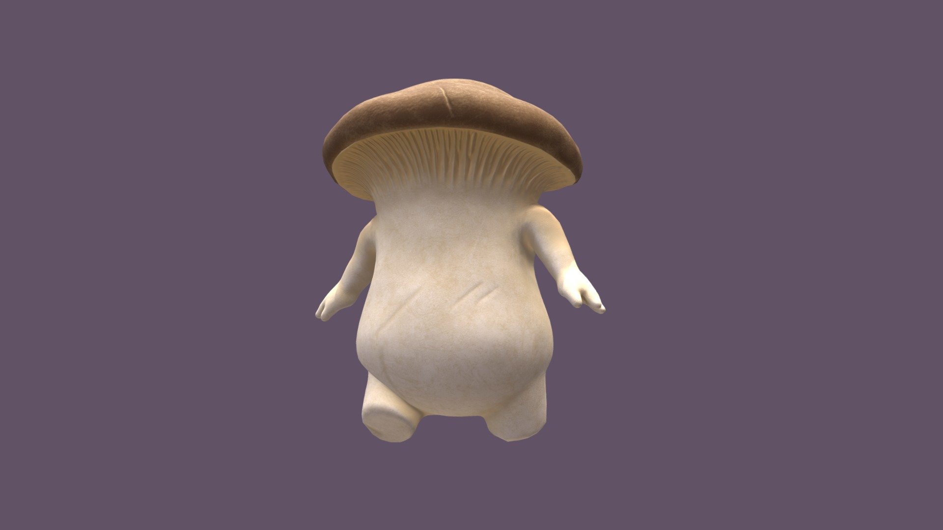 chubby mushroom character resemblant of the mushroom enemies from Dark Souls.