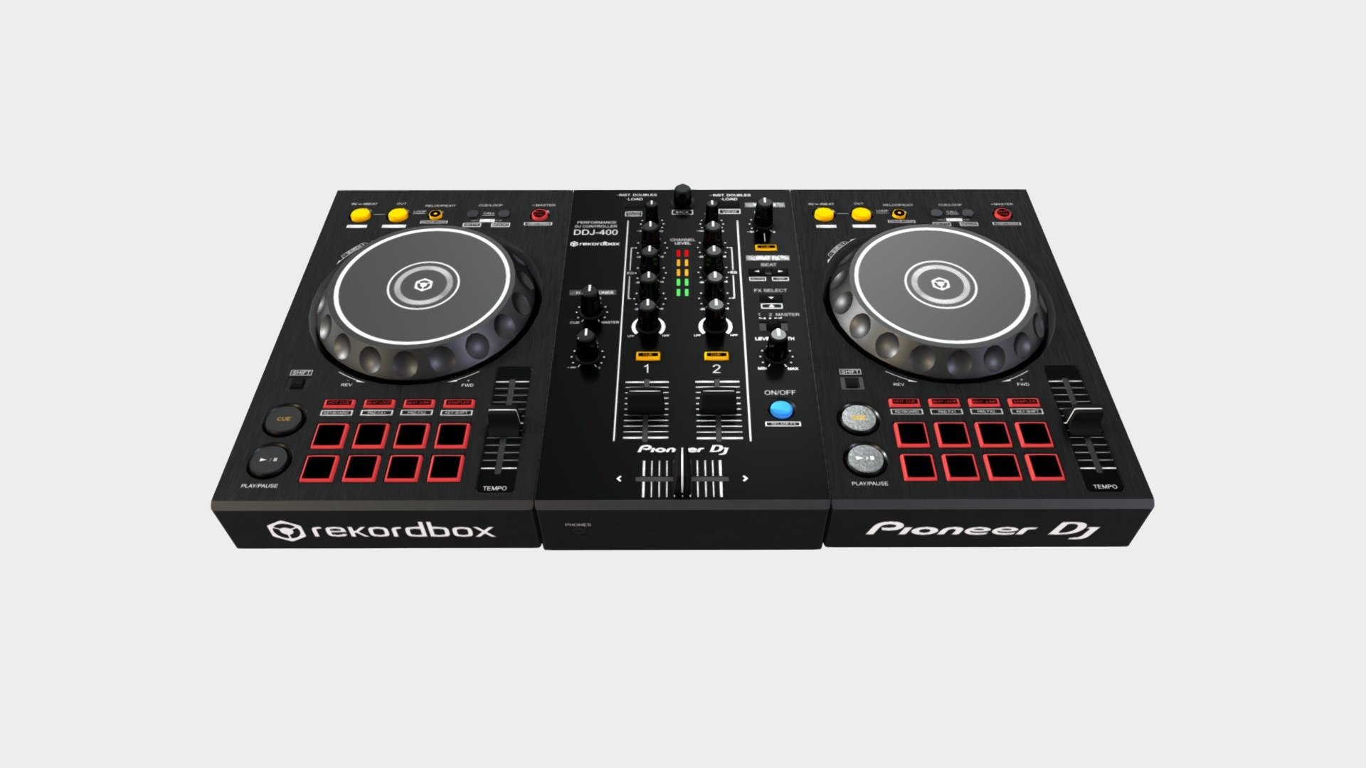 Pioneer Dj Controller DDJ-400, HighPoly with 4k textures. UV maps included. FBX formats.

Real size object: 27cmx48cmx5cm

TextureMaps:




BaseColor

Roughness

Metallic

NormalMap

HeighMap
