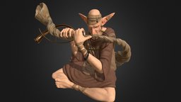 Goblin music music, goblin, instrument, substancepainter, substance, maya, fantasy