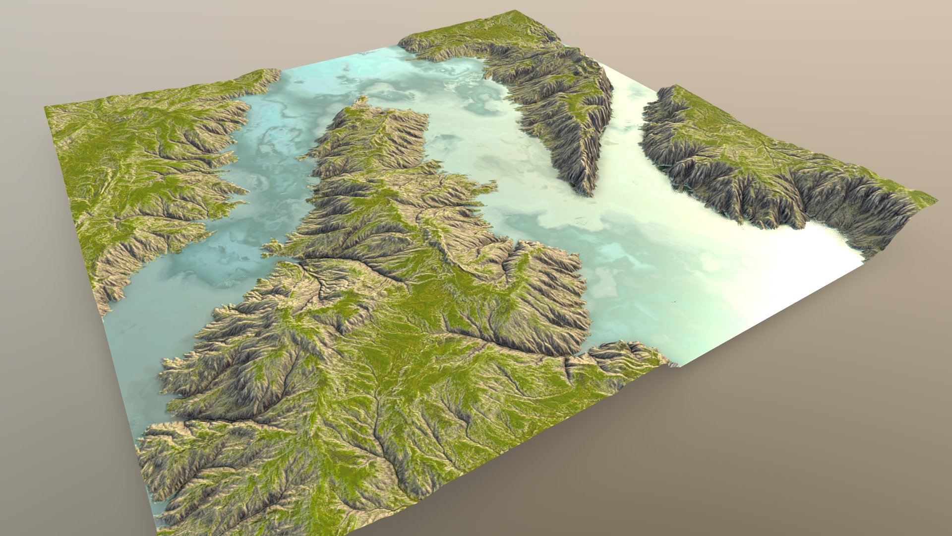 Waters traveling in new directions, with Gaea and Substance Painter