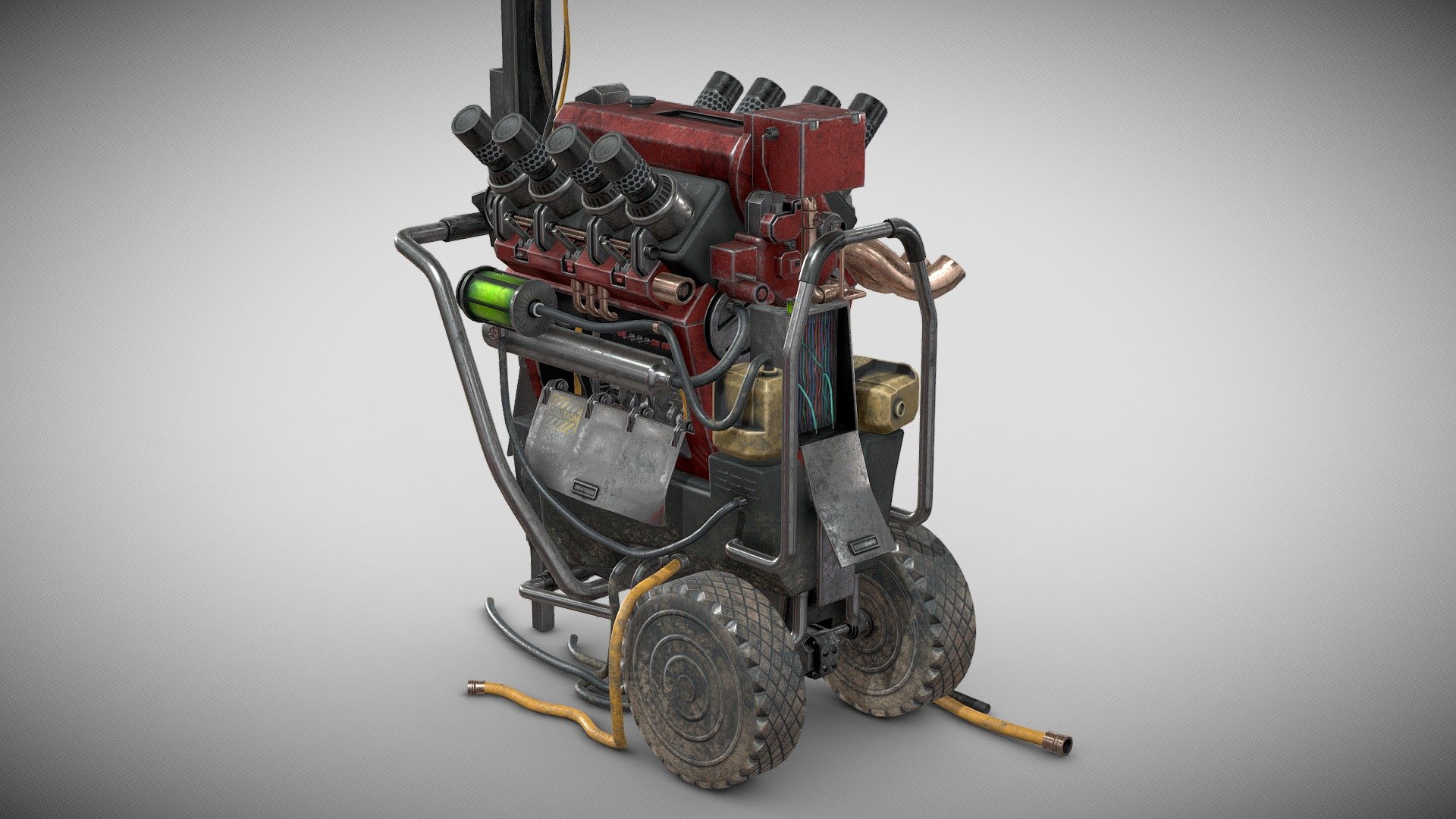 My remake of the Dead By Daylight video game generators. All contained within two maps with high poly details baked into normal maps using the standard PBR processes.

A look at the creation process is detailed out on my Artstation

https://www.artstation.com/artwork/DvoWx9