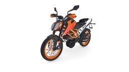 Bike bike, duke, ktm, vr, ar, game-ready, low-poly-model, game-assests, unity, unity3d
