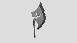 Horseless Headless Horsemann's Headtaker video-games, maya3d, props-game, modeling-maya, 3d-asset, maya, modeling, model