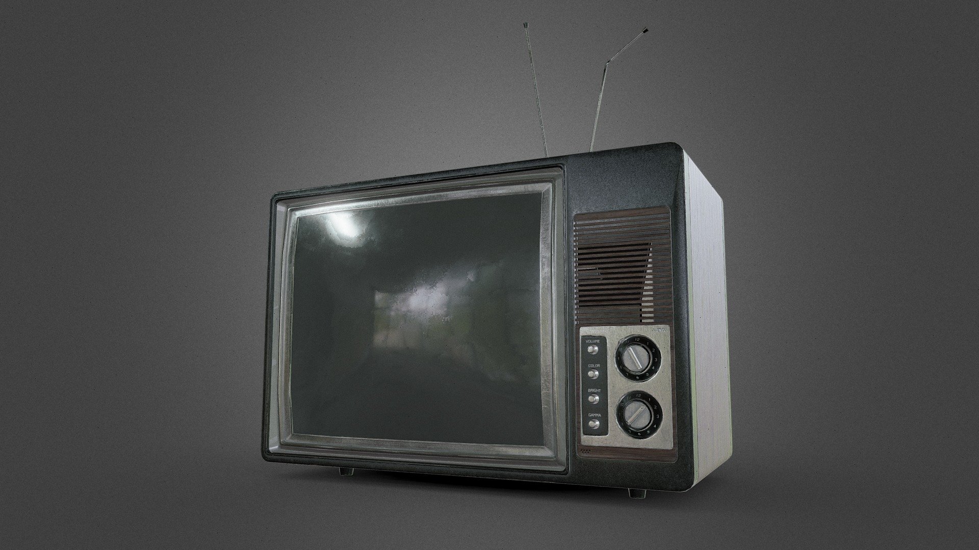 Model of an old TV. I enjoy playing around with the textures to get the exact feeling of nostalgia when looking at this object from my childhood