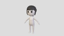 Character081 Girl body, white, people, pose, figure, stick, mascot, women, ad, mannequin, teen, advertising, character, girl, cartoon, female, simple, lady, noai