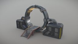 Sci-Fi Portal Gateway sciencefiction, scifi, sci-fi, industrial