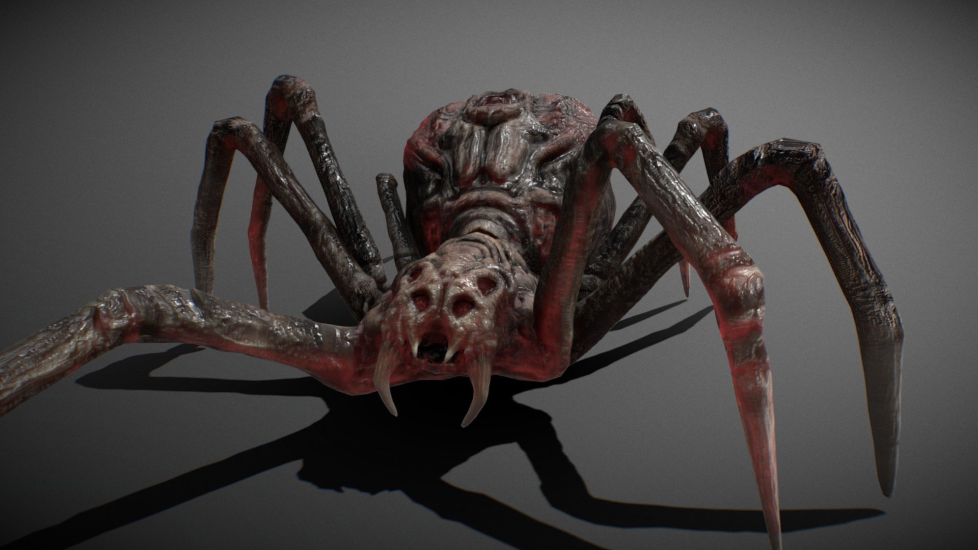 Sculpted in Zbrush, rigged in Blender, Textured in Substance Painter.