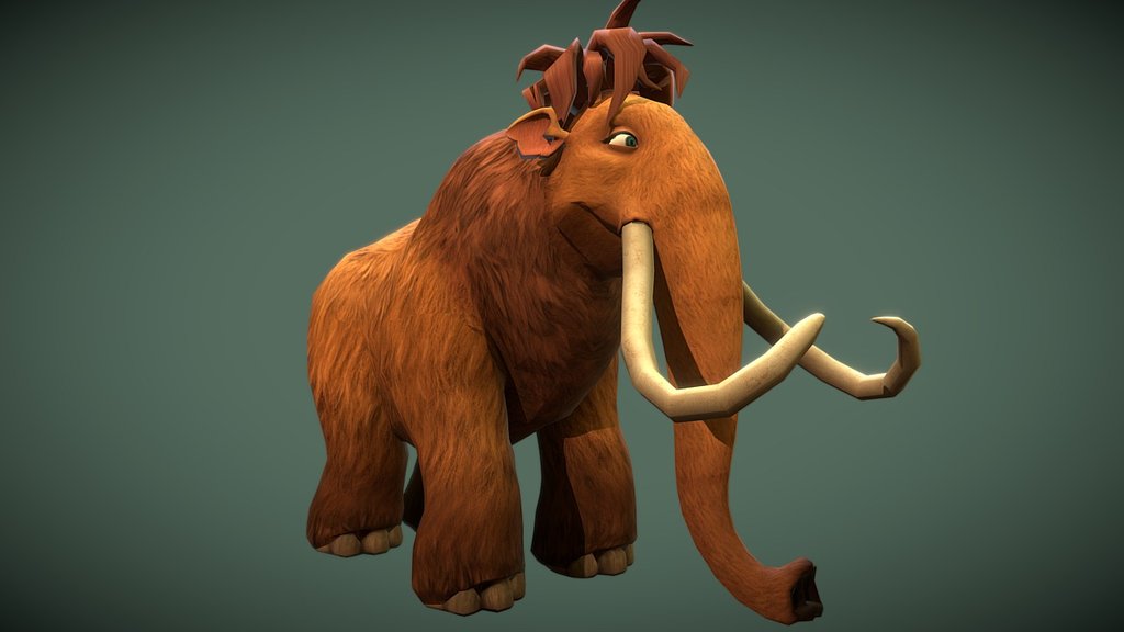This is the Ellie character from the Ice Age movies. I modeled and textured her up for the game Ice Age Arctic Blast. The game is available in the IOS and Android stores.

https://play.google.com/store/apps/details?id=com.zynga.iceagematch3&amp;hl=en

https://www.artstation.com/artist/mattjwood