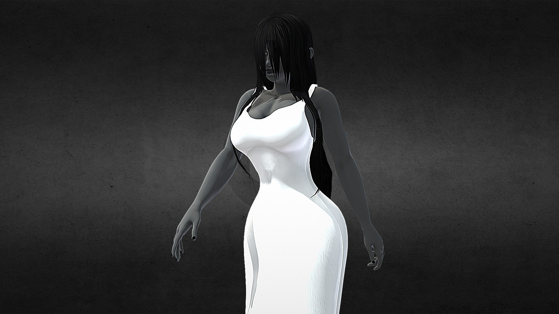 Halloween 2023: Ghost Lady                                                                      

Generic backstory: In a forgotten mansion on a quiet town's outskirts, lived Eloise, an eccentric recluse with a deep fascination for the spirit world. Her home overflowed with paranormal books and mysterious relics. Legend has it that her obsession began after a childhood near-death experience during a lightning storm, which intensified as she aged. One moonless night, while attempting to commune with the other side, a spectral entity consumed her, turning Eloise into the &ldquo;Ghost Lady