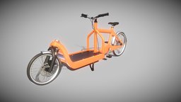 Cargobike Simple Version - Only Materials bicycle, transport, cargobike, 3dhaupt, low-poly, simple