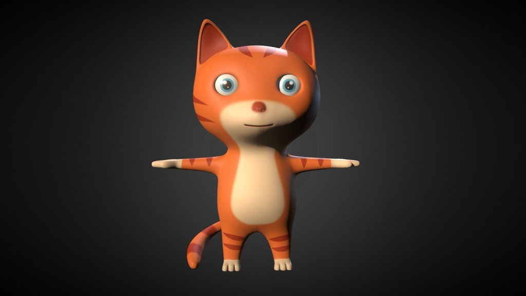 High and low poly model of Cartoon Cat.

Product Link: http://3dgalaxy.net/index.php/product/cartoon-cat/