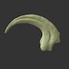 Velociraptor Claw bone, raptor, velociraptor, claw, dinosaurs, dinosaur, bones