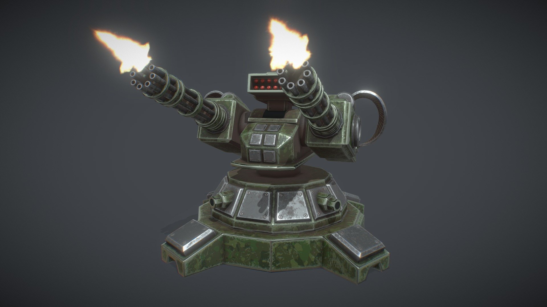 Lowpoly concept model of minigun turret tower 

Please like and subscribe if you wana see more interesting stuff 

VK - https://vk.com/cyber_z_craft 

Boosty - https://boosty.to/cybercraft 

YouTube - http://www.youtube.com/c/CyberCraftZ
