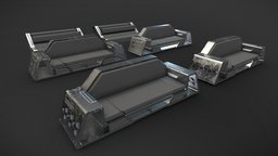 Sci fi Sofa Pack sofa, gameassets, game-prop, blender3dmodeling, gamereadymodel, unrealengine4-unity5, sofa-3d-model, gameready-lowpoly, sofa-furniture, blender3d, sci-fi, futuristic, sci-fi-looking