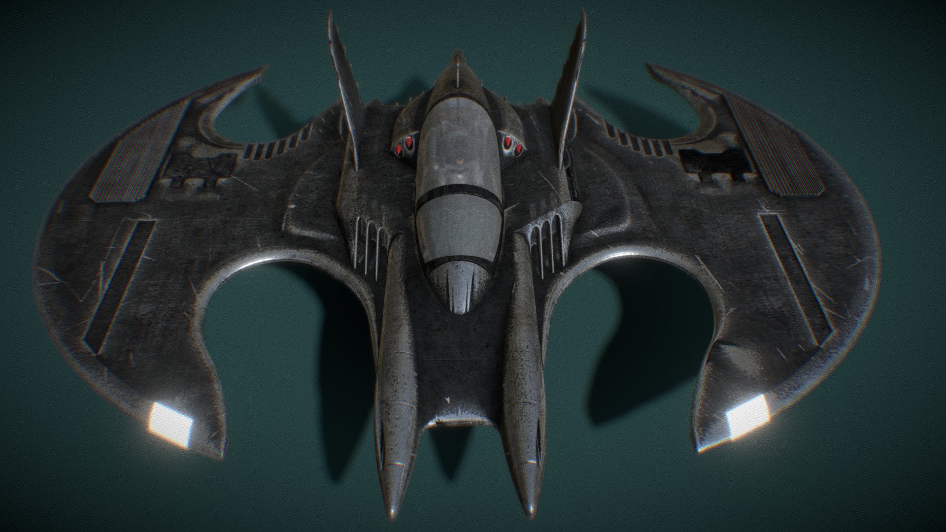 model:
https://www.artstation.com/a/47752614

High-quality Batwing fan art from the film Batman 1989

Ready for rendering
Ready to animate
Real size
Reference figure, miniguns and rockets included.
PBR textures

Zip file contains obj, blender and fbx format with textures.

The 1989 Batwing is Batman's iconic ship in Tim Burton's film. With a design inspired by the Bat logo, it's equipped with miniguns, rockets, and advanced flight systems, making it a key symbol of the Batman universe.

This is not a Printable model

If you have any questions please don’t hesitate to contact me.
I will respond you ASAP.
I encourage you to check my other 3D models.
