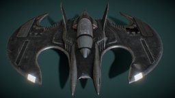 Batwing from Batman 1989 High quality animated fanart, batman, airplane, toys, aviation, artdeco, hobby, batwing, conceptcar, 1989, keaton, timburton, vehicle, concept, batiavion