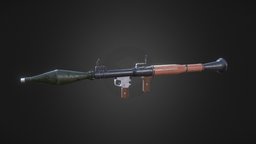 Realistic Rocket Launcher rpg, rocketlauncher, weaponry, 3d-modeling, blender-3d, 3d-model, blender3dmodel, 3d-models, weapon3d, weapons-game-objects-3d-models, weapon-3dmodel, substance3d, substance-painter-2, weapon, weapons, blender, blender3d, substance-painter