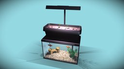 Consumer Aquaponic Planter - Rectangular fish, aquarium, aquaponics, goldfish, planter, grow-lamp, grow-light