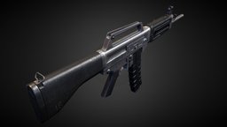 USAS-12 12, usas, staffpicks, weapon, game, art, shotgun