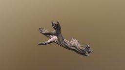 Low Poly Dead Tree 04 trees, landscape, forest, tools, branches, dead, exotic, scary, vegetation, bark, old, nature, roots, fantasy