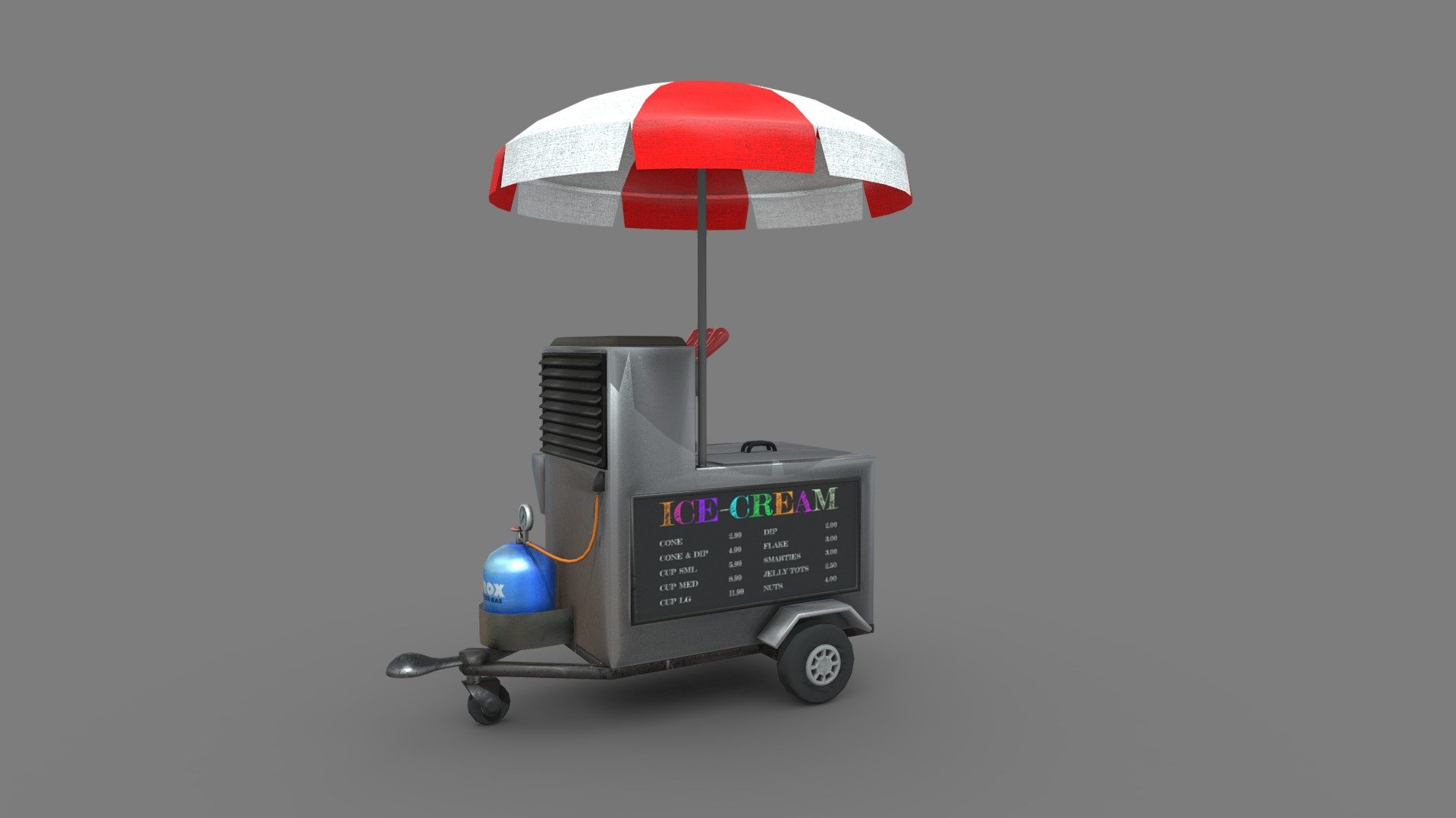Food cart of ice cream – this model is part of our amusement park pack that you can fin in our profile.