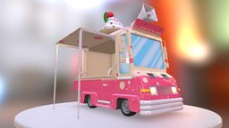 Ice Cream Truck - Game Tatassos truck, kids, kid, children, child, icecream, animations, childhood, tatassos, cartoon, pbr, hardsurface, animation, stylized, student