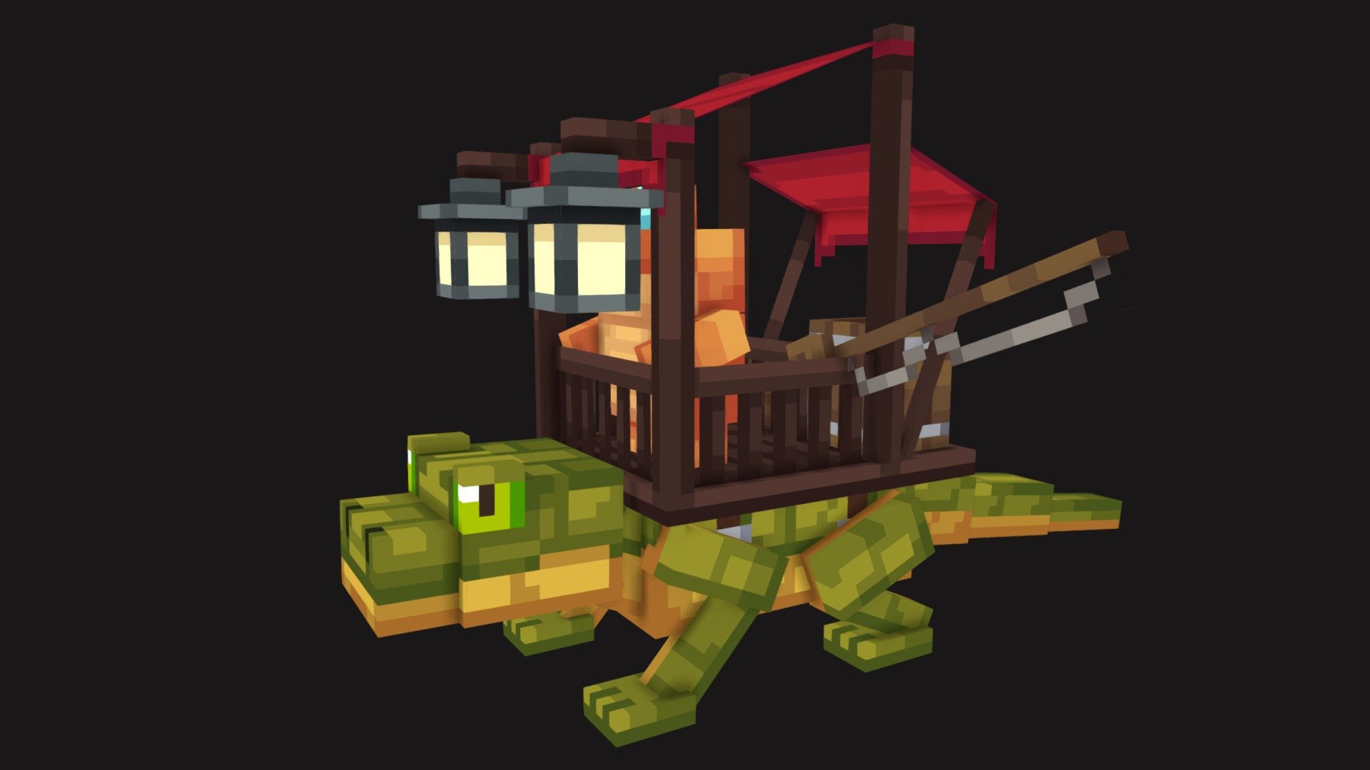 This is one of my latest 3D models made in blockbench. I hope you like it!