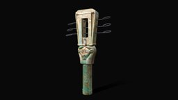EGYPTIAN SISTRUM - 3D Model by Blender music, ancient, egypt, historical, egyptian, downloadable, egyptology, musical-instrument, sistrum, sistro, blender, archaeology, sistre