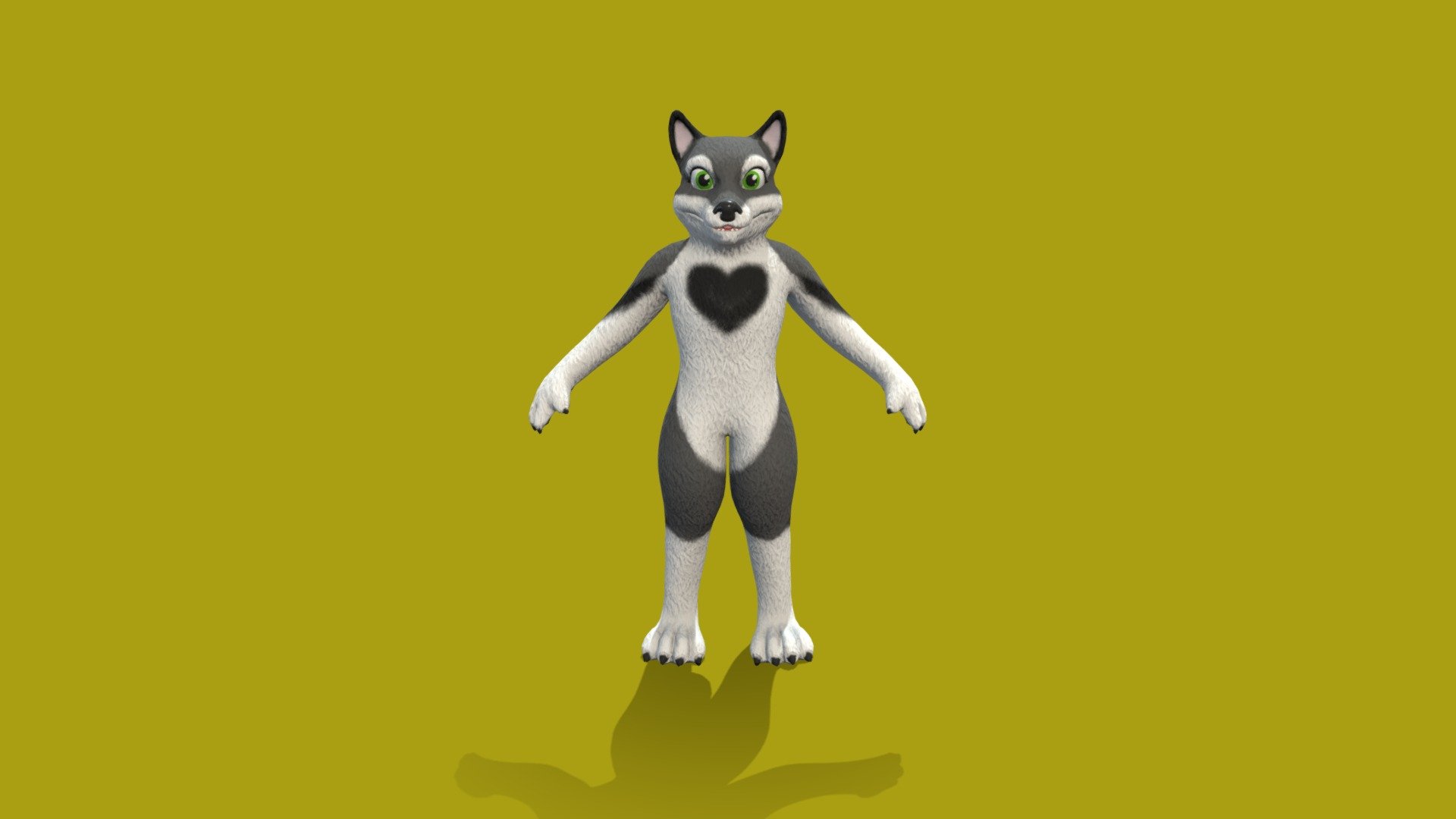 Сute dog suit.

Texture Resolutions:PBR:4096x4096.  

Rig: humanoid