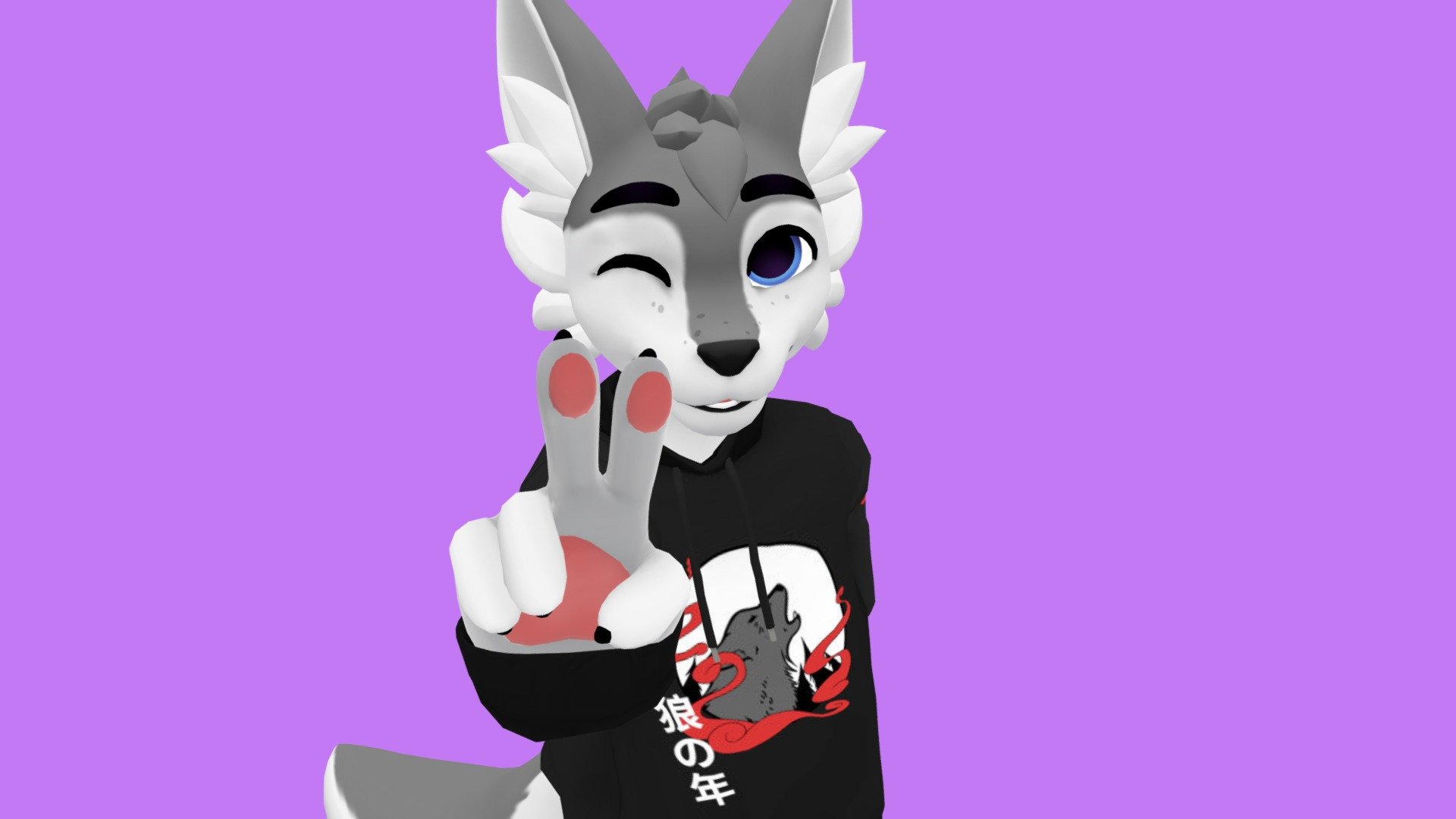This avatar is ready to upload to VRChat with (face and eye tracking and MMD support), is Quest compatible! It also includes .vrm (VTuber Avatar) files with full facetracking support for streaming along with continual support/updates. It's super easy to use and comes with tons of in-game customization, tutorials and editor files. I also have an awesome discord community where you can ask questions, commission recolors and edits, and hang out!

Get this model on my Gumroad: https://juliawinterpaw.carrd.co/
Discord: discord.gg/56wT3Zq

Avatar Features

-Masculine and feminine body shapes along with many more

-5 Clothing options

-Default mood options

-Physbones set up for the ears, tail, hair, neck floof, whiskers, nose, paws, and tongue

-3 hairstyles with style adjustments

-4 Toggleable custom sitting/laying poses

-Individual toe beans with in-game toe controls

-VTuber avatar (.vrm file)

-Face tracking for both streaming and vrchat

-And so much more!!!
